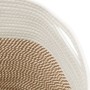 Cesta de almacenaje algodón marrón y blanco Ø40x35 cm de , Cestas - Ref: Foro24-358468, Precio: 19,89 €, Descuento: %