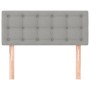 Cabecero de tela gris claro 80x5x78/88 cm de , Cabeceros y pies de cama - Ref: Foro24-346396, Precio: 37,38 €, Descuento: %