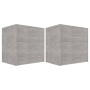 Bedside tables 2 pcs concrete plywood 40x30x40cm by vidaXL, Nightstands - Ref: Foro24-801044, Price: 53,64 €, Discount: %