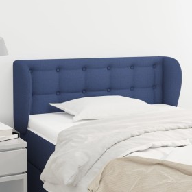 Blue fabric headboard 103x23x78/88 cm by , Headboards and footboards - Ref: Foro24-3117574, Price: 53,99 €, Discount: %