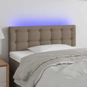 Cabecero con LED de tela gris taupe 80x5x78/88 cm de , Cabeceros y pies de cama - Ref: Foro24-3122024, Precio: 47,99 €, Descu...