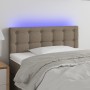 Cabecero con LED de tela gris taupe 80x5x78/88 cm de , Cabeceros y pies de cama - Ref: Foro24-3122024, Precio: 44,58 €, Descu...