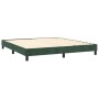 Box spring bed with dark green velvet mattress 160x200 cm by , Beds and slatted bases - Ref: Foro24-3127742, Price: 486,47 €,...