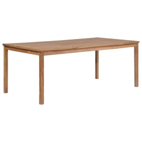 Solid teak wood garden table 200x100x77 cm by vidaXL, Garden tables - Ref: Foro24-44998, Price: 314,04 €, Discount: %