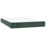 Box spring bed with dark green velvet mattress 120x200 cm by , Beds and slatted bases - Ref: Foro24-3141536, Price: 362,99 €,...