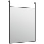 Türspiegel aus schwarzem Glas und Aluminium, 50 x 60 cm von , Spiegel - Ref: Foro24-327409, Preis: 29,09 €, Rabatt: %