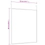 Espejo de puerta cristal y aluminio negro 50x60 cm de , Espejos - Ref: Foro24-327409, Precio: 29,09 €, Descuento: %