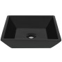 Lavabo cuadrado de cerámica negro 41,5x41,5x12 cm de vidaXL, Lavabos - Ref: Foro24-142739, Precio: 58,08 €, Descuento: %