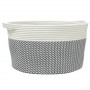 Gray and white cotton storage basket Ø40x25 cm by , Baskets - Ref: Foro24-358462, Price: 18,13 €, Discount: %