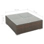 6-teiliges Gartenmöbel-Set und braune synthetische Rattankissen von vidaXL, Gartensets - Ref: Foro24-44603, Preis: 479,10 €, ...