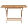 Mesa plegable de jardín madera maciza de teca 120x70x75 cm de vidaXL, Mesas de jardín - Ref: Foro24-44682, Precio: 155,63 €, ...