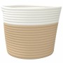 Cestas de almacenaje 2 uds algodón beige y blanco Ø24x18 cm de , Cestas - Ref: Foro24-358455, Precio: 19,24 €, Descuento: %