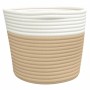 Cestas de almacenaje 2 uds algodón beige y blanco Ø24x18 cm de , Cestas - Ref: Foro24-358455, Precio: 19,24 €, Descuento: %