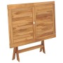 Mesa plegable de jardín madera maciza de teca 120x70x75 cm de vidaXL, Mesas de jardín - Ref: Foro24-44682, Precio: 155,63 €, ...