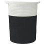 Black and white cotton storage basket Ø49x65 cm by , Baskets - Ref: Foro24-358495, Price: 38,45 €, Discount: %