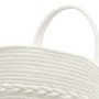 Brown and white cotton storage basket Ø43x38 cm by , Baskets - Ref: Foro24-358488, Price: 23,80 €, Discount: %