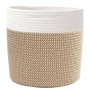 Storage baskets 2 units brown and white cotton Ø28x28 cm by , Baskets - Ref: Foro24-358460, Price: 24,37 €, Discount: %