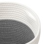 Storage baskets 2 units cotton gray and white Ø28x18 cm by , Baskets - Ref: Foro24-358457, Price: 22,49 €, Discount: %