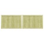 Wooden fence gates, 2 units of impregnated pine, 300x100 cm by vidaXL, garden gates - Ref: Foro24-45339, Price: 204,49 €, Dis...