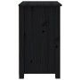 Mesita de noche madera maciza de pino negra 50x35x61,5 cm de vidaXL, Mesitas de noche - Ref: Foro24-813687, Precio: 53,20 €, ...