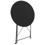 Garden bistro table and chairs 3 pieces black steel by vidaXL, Garden sets - Ref: Foro24-44356, Price: 93,01 €, Discount: %