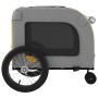 Fahrradanhänger für Hunde, Eisen-Oxford-Stoff, gelbgrau von , Kinderwagen für Haustiere - Ref: Foro24-93854, Preis: 99,56 €, ...