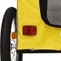 Bicycle trailer for dogs iron Oxford fabric yellow gray by , pet strollers - Ref: Foro24-93854, Price: 99,56 €, Discount: %