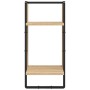 Wall shelves with bars 4 pcs engineered wood Sonoma oak by , Shelves and shelves - Ref: Foro24-836309, Price: 48,80 €, Discou...