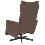 Sillón reclinable con reposapiés cuero sintético marrón de , Sillones - Ref: Foro24-356586, Precio: 212,38 €, Descuento: %