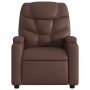 Sillón reclinable de cuero sintético marrón de , Sillones - Ref: Foro24-372467, Precio: 235,18 €, Descuento: %