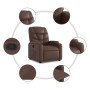 Brown Faux Leather Recliner by , Armchairs - Ref: Foro24-372467, Price: 235,18 €, Discount: %