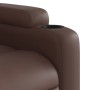 Sillón reclinable de cuero sintético marrón de , Sillones - Ref: Foro24-372467, Precio: 235,18 €, Descuento: %