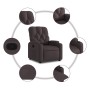 Dark Brown Fabric Recliner by , Armchairs - Ref: Foro24-372484, Price: 221,82 €, Discount: %