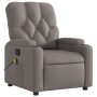 Taupe gray fabric reclining massage chair by , Armchairs - Ref: Foro24-372499, Price: 246,99 €, Discount: %