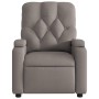 Taupe gray fabric reclining massage chair by , Armchairs - Ref: Foro24-372499, Price: 246,99 €, Discount: %