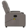 Taupe gray fabric reclining massage chair by , Armchairs - Ref: Foro24-372499, Price: 246,99 €, Discount: %