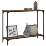 Mesa consola madera de ingeniería roble ahumado 101x30,5x75 cm de , Mesas auxiliares - Ref: Foro24-837704, Precio: 41,42 €, D...