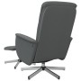 Sillón reclinable con reposapiés tela gris oscuro de , Sillones - Ref: Foro24-356571, Precio: 171,30 €, Descuento: %