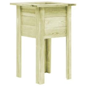 Flower bed with impregnated sawn wood legs 50x50x80 cm by vidaXL, Pots and planters - Ref: Foro24-45181, Price: 40,99 €, Disc...