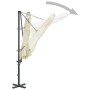 Sombrilla voladiza con poste de aluminio 300 cm arena de vidaXL, Sombrillas - Ref: Foro24-44620, Precio: 342,99 €, Descuento: %