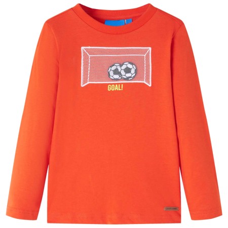 Bright Orange 92 Children's Long Sleeve T-Shirt by , Kids T-shirts - Ref: Foro24-12719, Price: 9,99 €, Discount: %