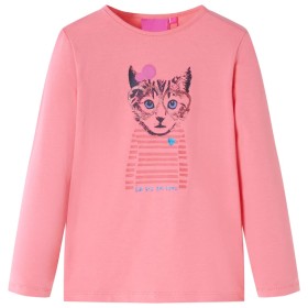 Kinder-Langarm-T-Shirt rosa 140 von , Kinder-T-Shirts - Ref: Foro24-13588, Preis: 9,99 €, Rabatt: %