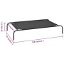 Cama de perro elevada negra textilene L de vidaXL, Camas para perros - Ref: Foro24-170662, Precio: 31,01 €, Descuento: %