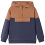 Children's hooded sweatshirt with half zip anthracite cognac 140 by , Kids T-shirts - Ref: Foro24-13478, Price: 19,49 €, Disc...