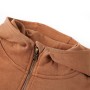 Kinder-Kapuzenpullover mit halbem Reißverschluss, Anthrazit-Cognac 140 von , Kinder-T-Shirts - Ref: Foro24-13478, Preis: 19,4...