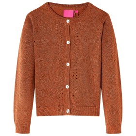 Cognacfarbene Kinder-Strickjacke 140 von , Oberbekleidung für Kinder - Ref: Foro24-14518, Preis: 14,99 €, Rabatt: %