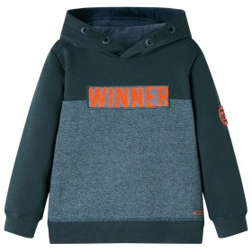 Children's dark green hooded sweatshirt 104 by , Kids T-shirts - Ref: Foro24-12905, Price: 14,99 €, Discount: %