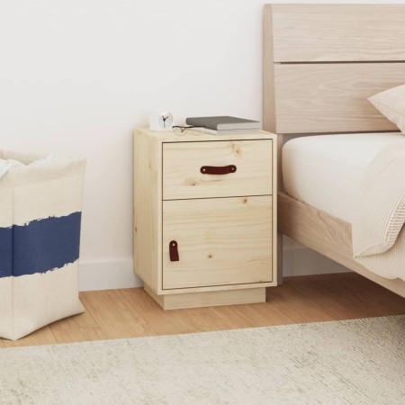 Solid pine wood bedside table 40x34x55 cm by vidaXL, Nightstands - Ref: Foro24-818305, Price: 57,62 €, Discount: %