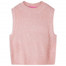 Chaleco infantil de punto rosa claro 140 de , Camisetas para niños - Ref: Foro24-14513, Precio: 11,70 €, Descuento: %