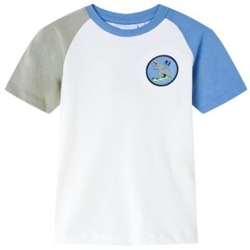 Ecrufarbenes Kinder-T-Shirt 104 von , Kinder-T-Shirts - Ref: Foro24-12545, Preis: 9,99 €, Rabatt: %